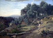 A View near Volterra Jean-Baptiste-Camille Corot